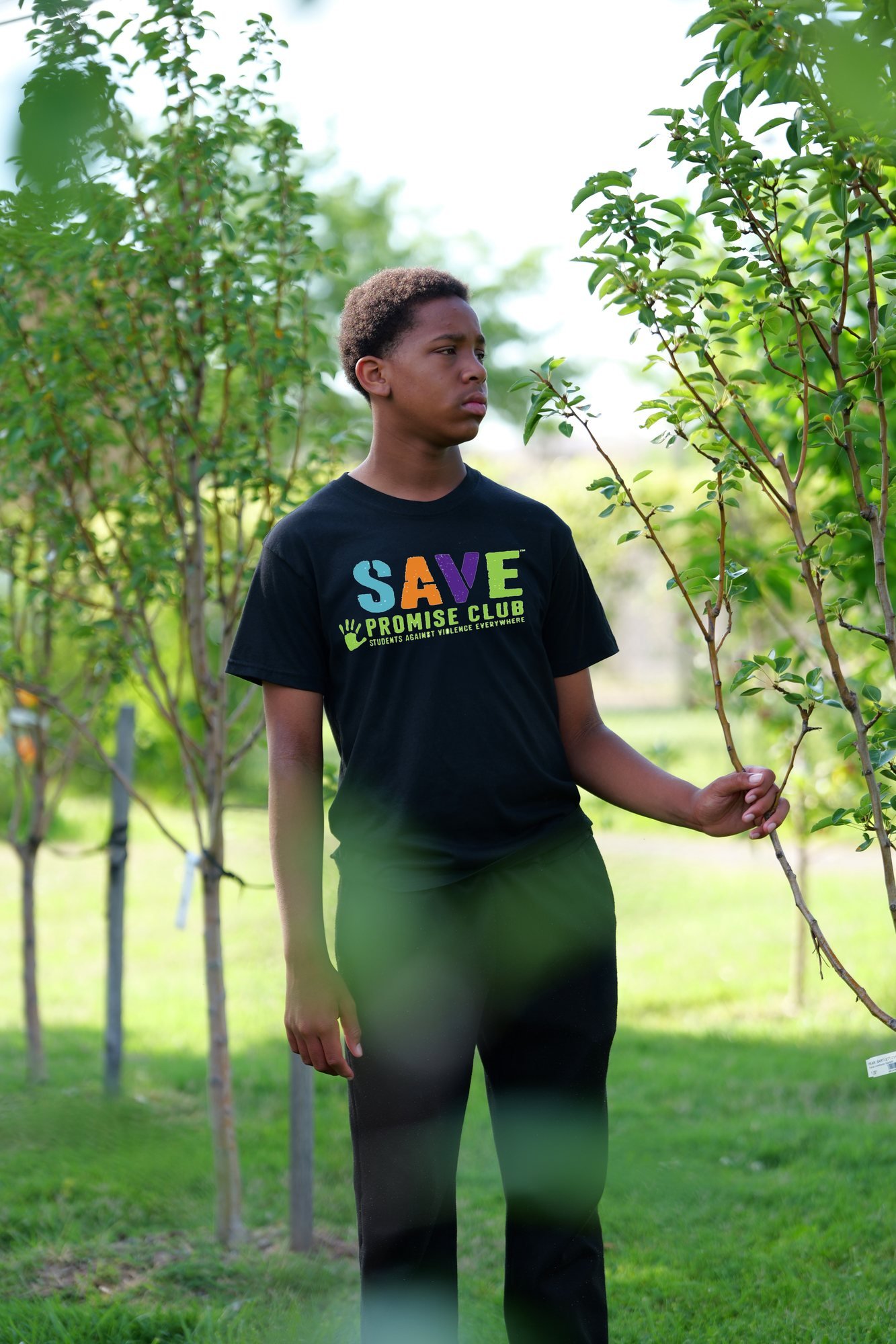 SAVE Fort Wayne member in the orchard