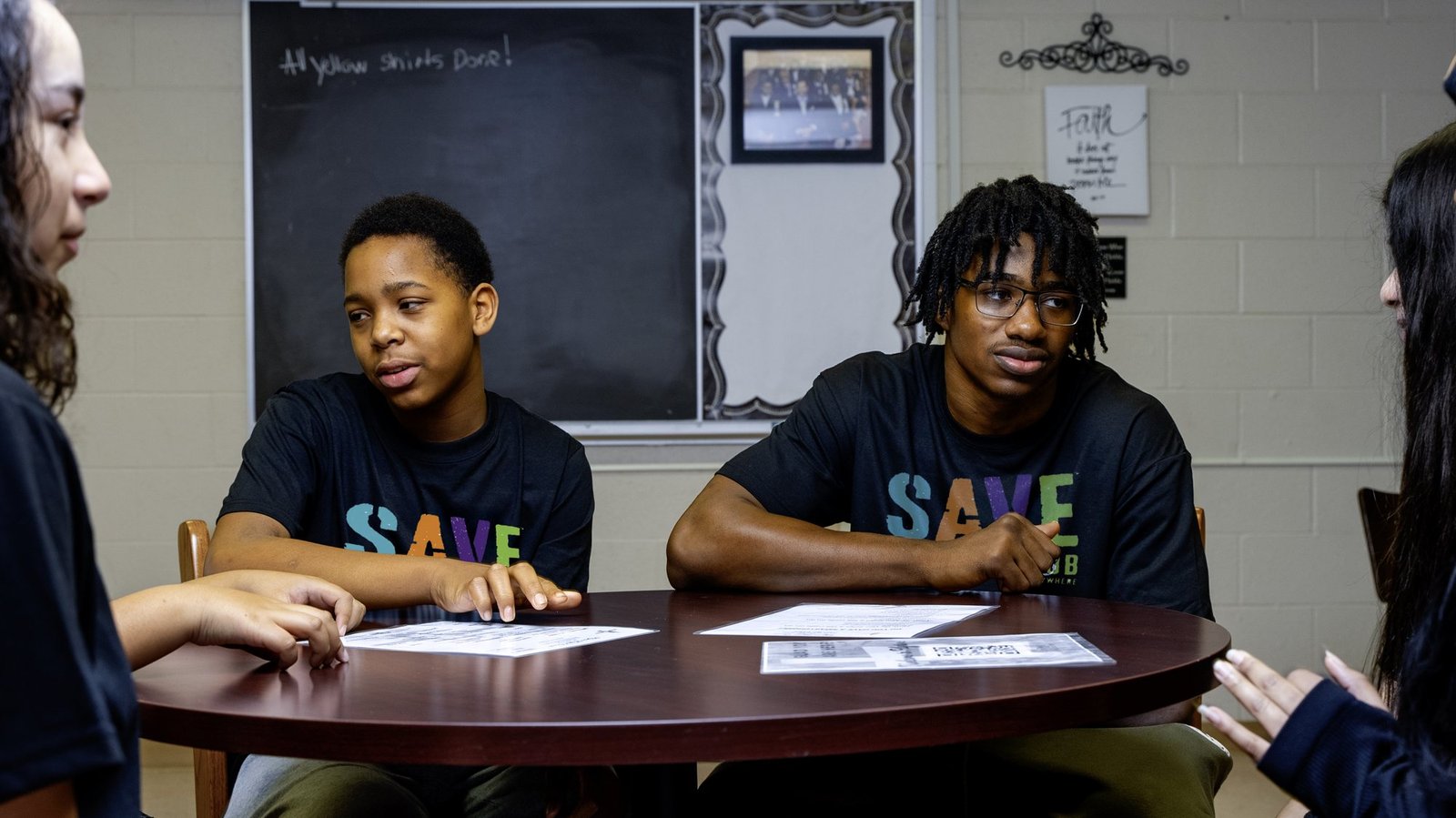 SAVE Fort Wayne members in a club meeting